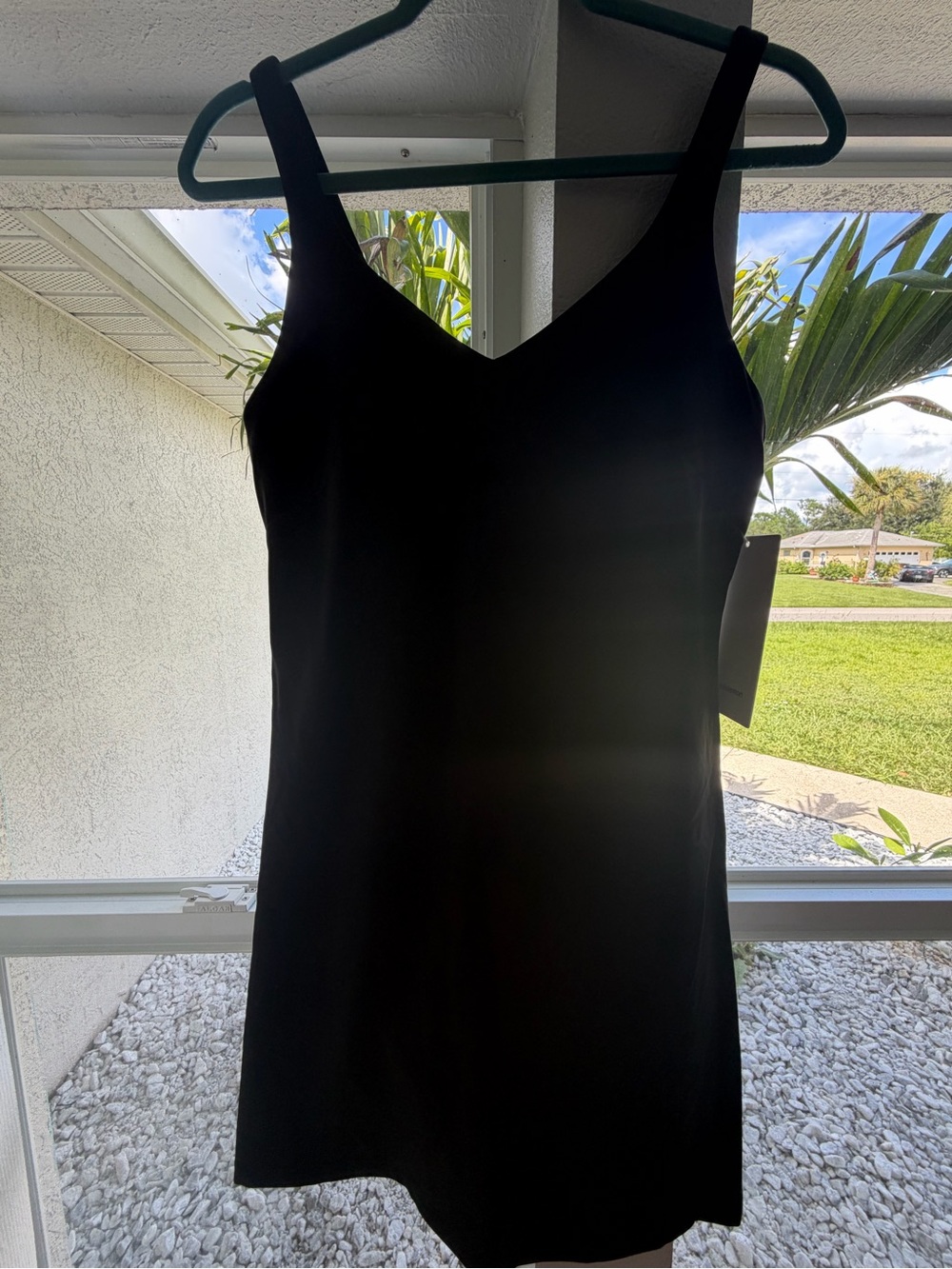 lululemon athletica Black V-Neck Sleeveless Midi Dress